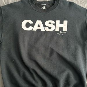 Johnny Cash black sweatshirt “CASH” size L
